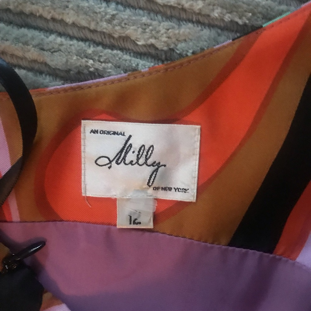 Milly of New York silk cocktail dress.